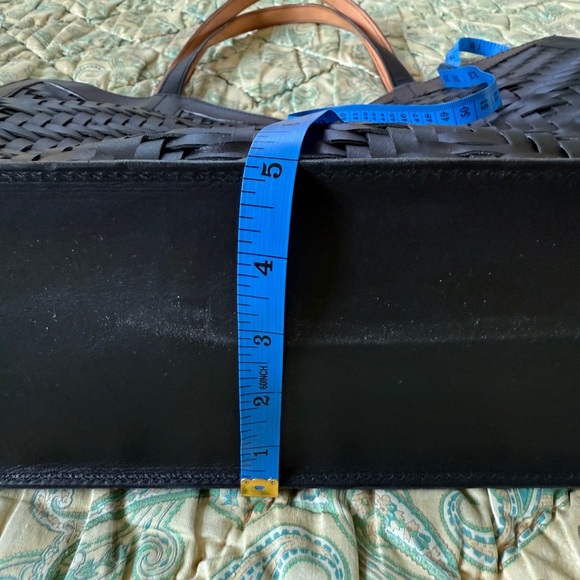 Sun Nation, Woven leather, black leather tote - Picture 3 of 8